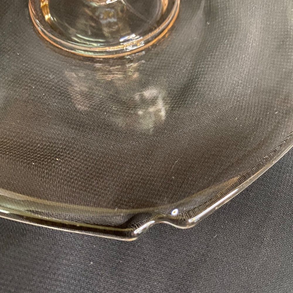 * Pink Depression Glass center-handled candy or bonbon dish 7" Vintage 1930's - Picture 3 of 10
